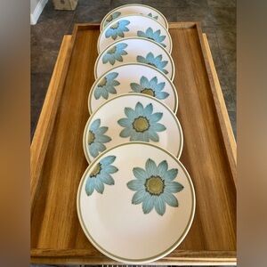 6 Noritake Progression Japan Up Sa Daisy Bread/Dessert Plates Measures 6.25"